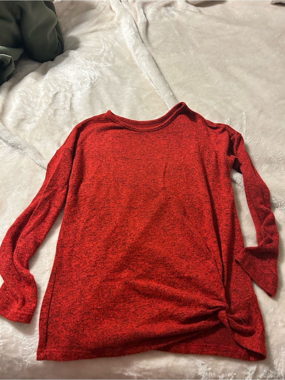 wonder nation Red Long Sleeve Knit Top - Crewneck